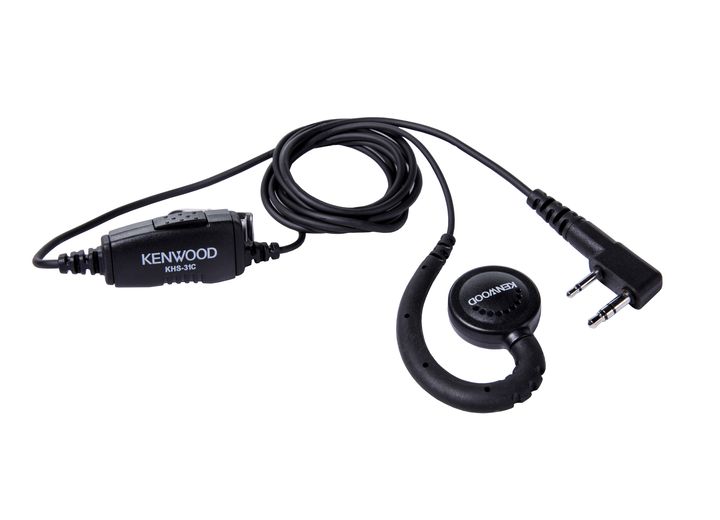 Kenwood (2021 KENWOOD KHS-31C) C-RING HEADSET WITH CLIP-ON PTT BUTTON/MIC FOR NX-1000 SERIES & POCKET RADIOS